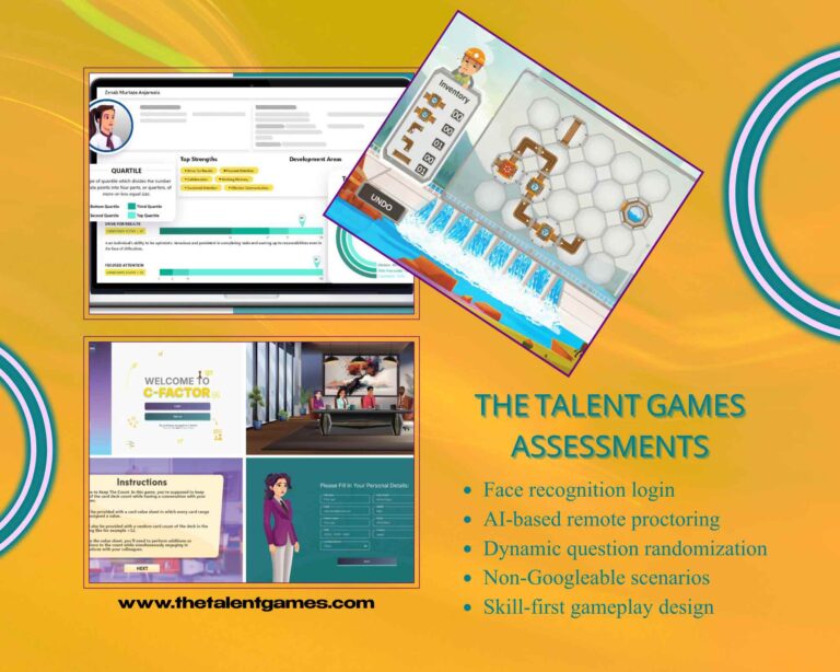 The talent Games assessments cheat proof features