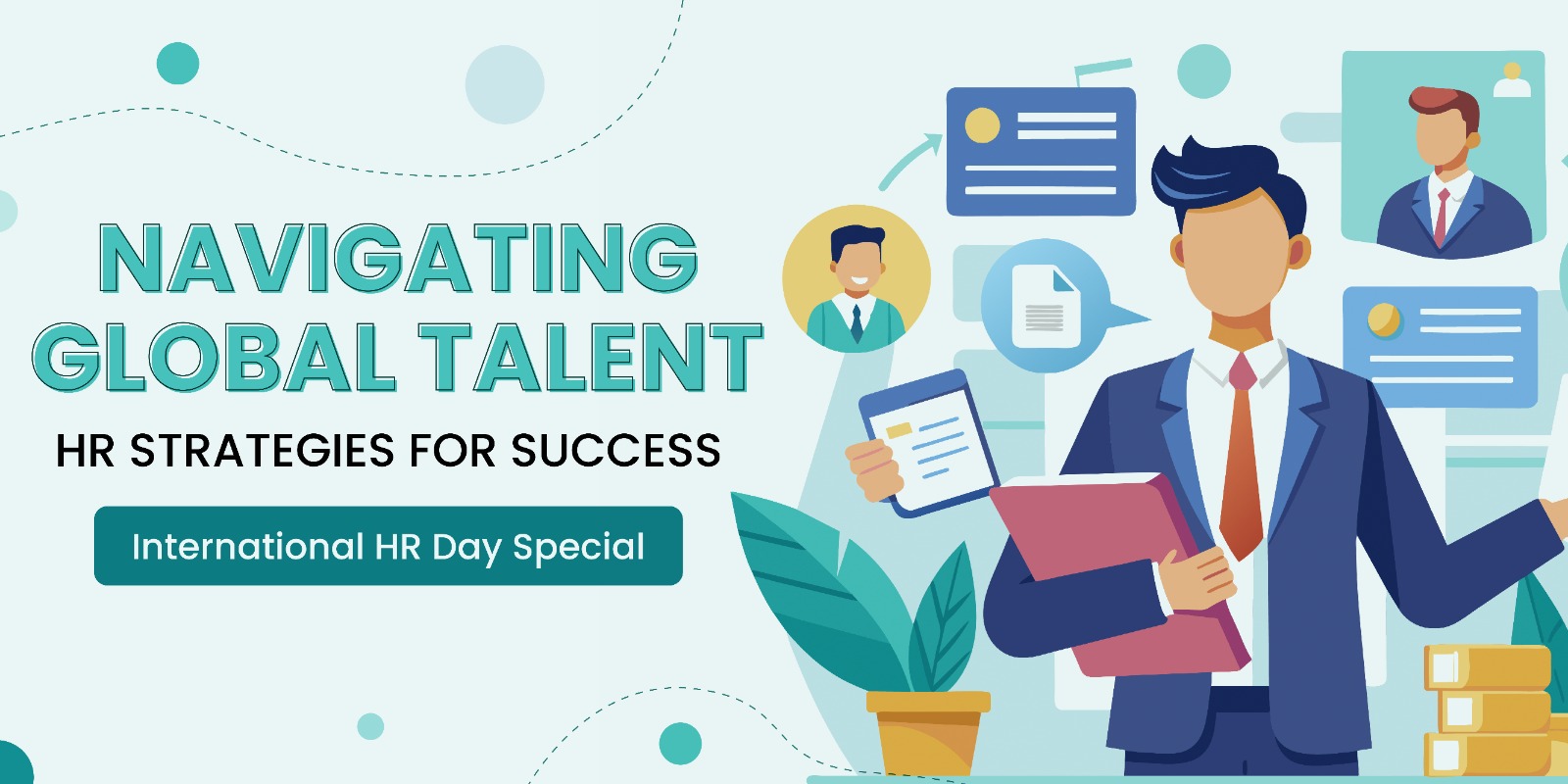 Cover image of a recruiter thinking about recruiting strategies