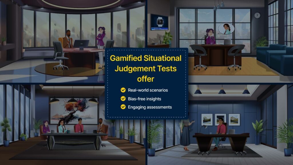 situational judgement tests gamified by The talent games to hire talent at scale