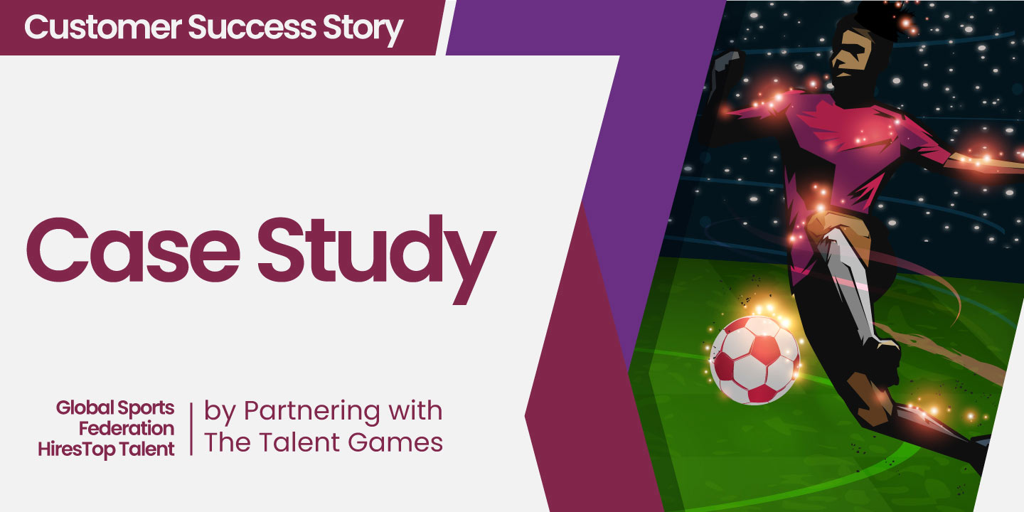thumbnail image with soccer player for Case study hiring volunteers at bulk with gamified assessment for sporting event