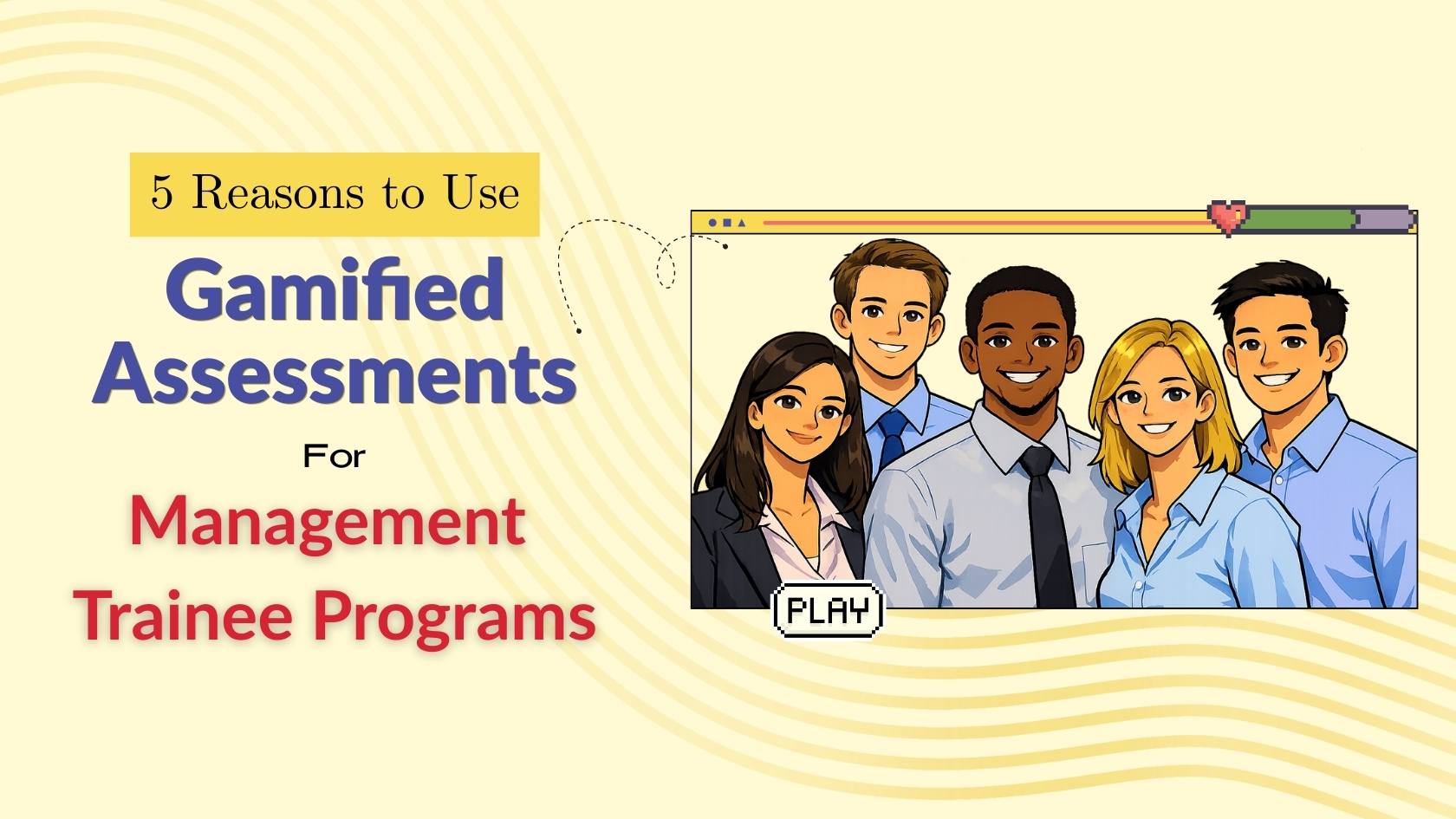 candidates assessed in gamified assessments for management trainee program