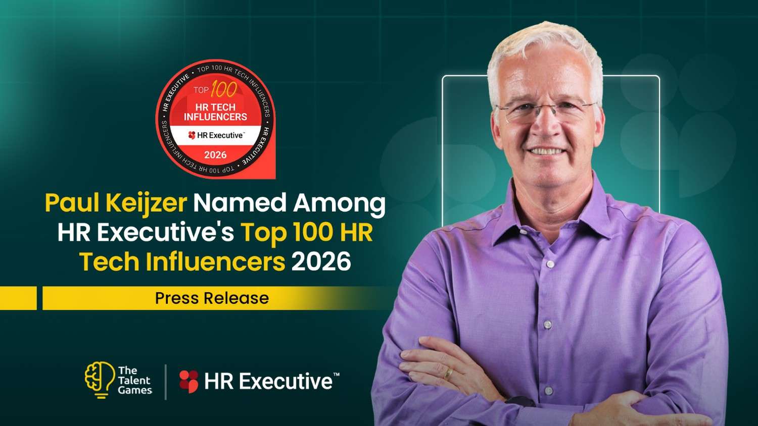 press release - paul keijzer top influencer by hr executive cover